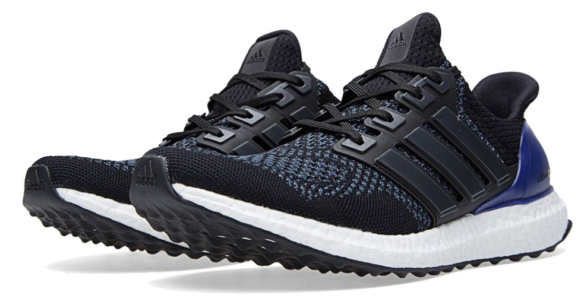 Ultra boost black sales blue