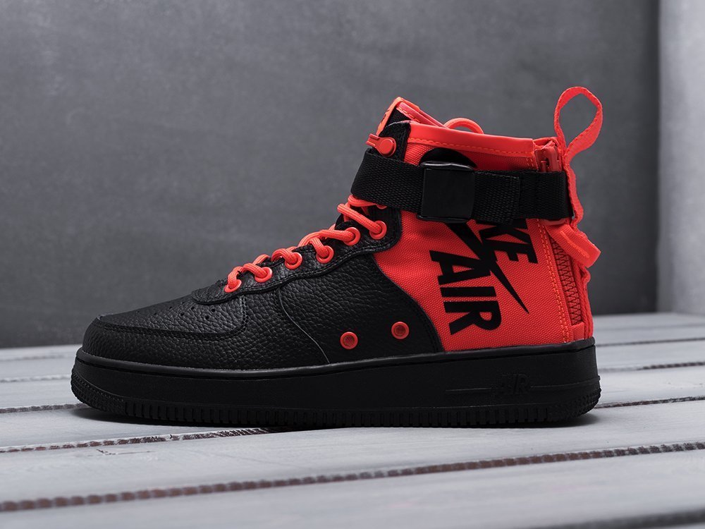Nike SF Air Force 1 Mid black red
