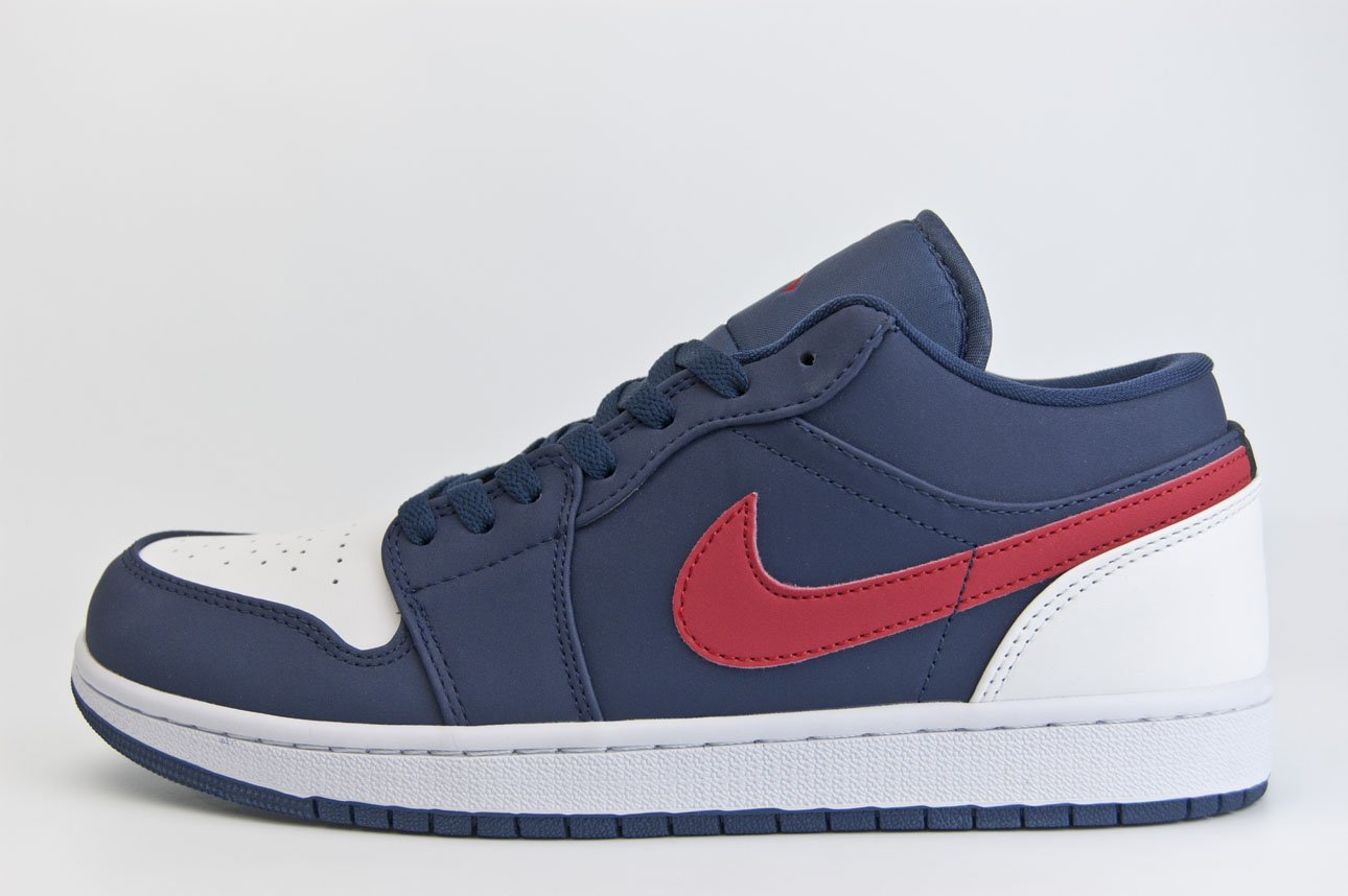 Air jordan 1 sales blue white and red