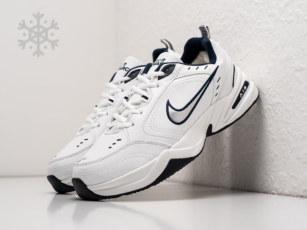 Nike air monarch discount black red white