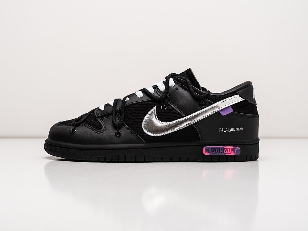 Nike SB Dunk Low x OFF White black textile KEDRED