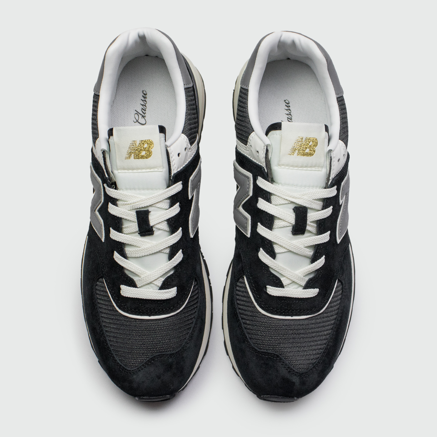 New balance classic sale black and white