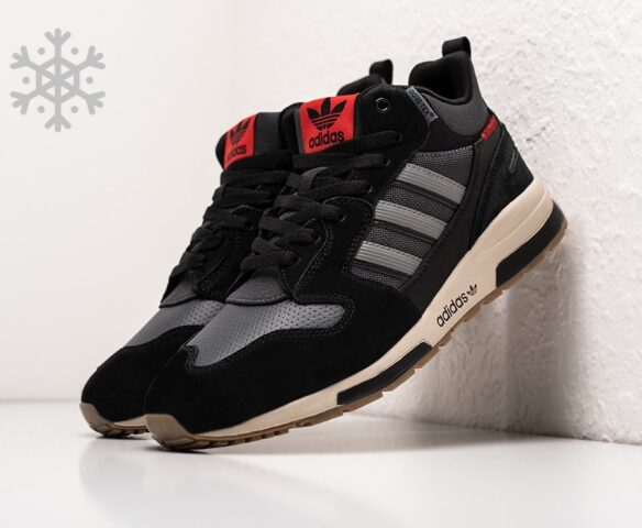 Adidas black cheap white and red